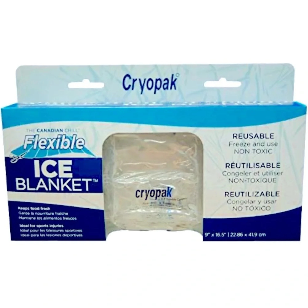 Cryopak Flexible Ice Blanket 9 x 16.5 In, Reusable & Foldable